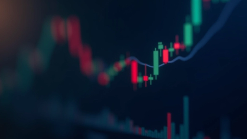 Candlestick chart showing price action patterns and market movements