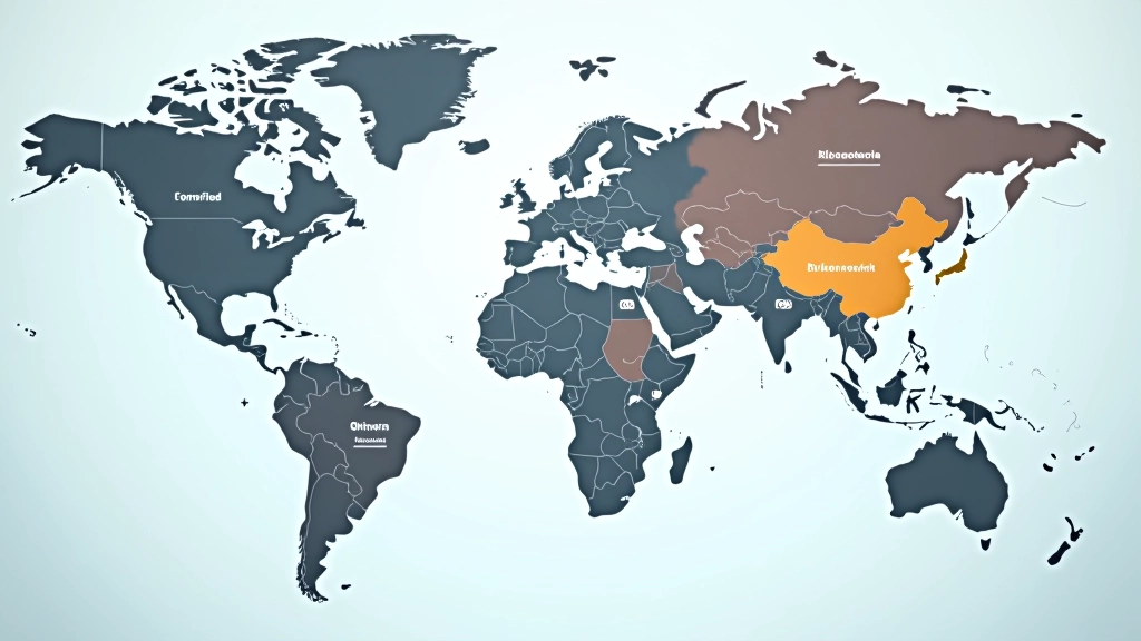 Global financial markets map showing different stock exchange locations and trading hours