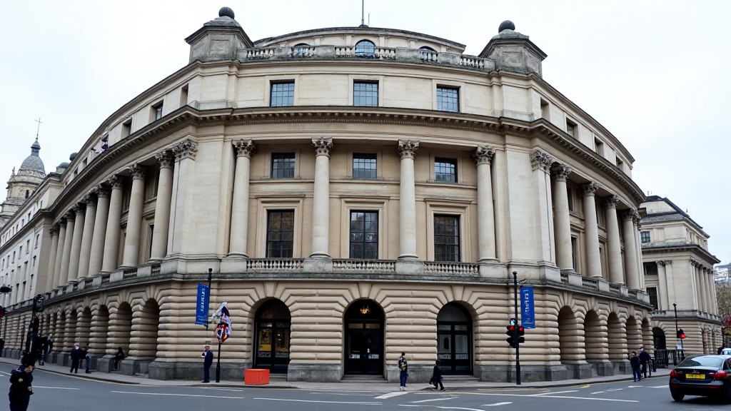 London Stock Exchange building exterior, historic architecture, London street, daytime photograph, architectural detail