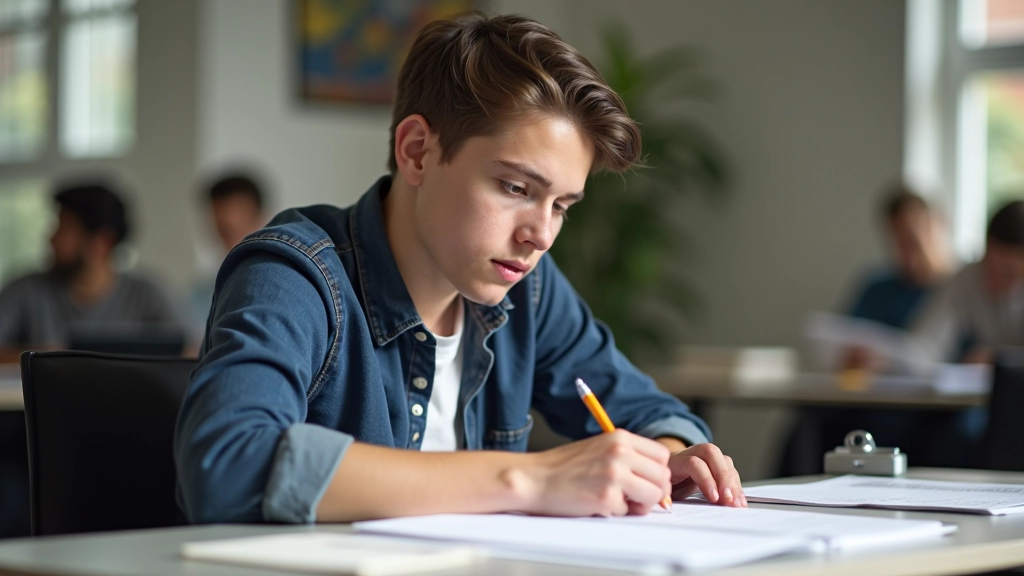 Student engaging with financial market learning materials