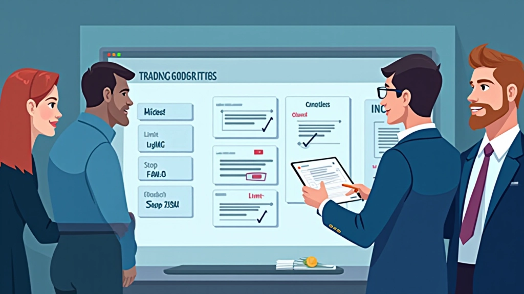 Trading order types interface showing market, limit, and stop order options