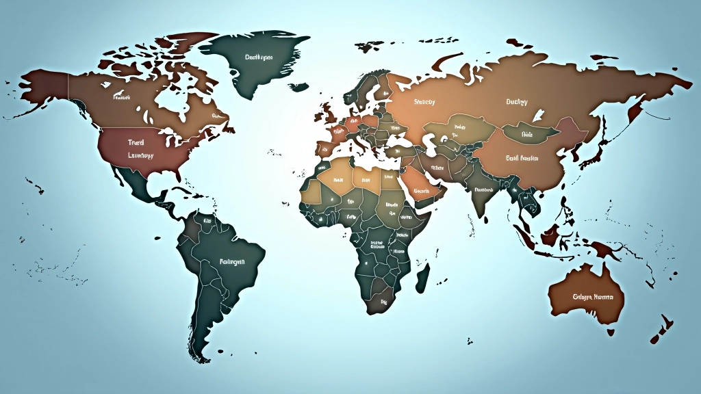 World map showing major financial exchanges and their trading hours across different time zones
